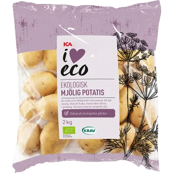 Potatis Mjölig Ekologisk 2kg Klass 2 I love.