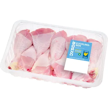 Kycklingben mörade 900g ICA Basic.