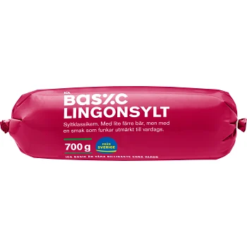 Lingonsylt refill 700g ICA Basic.