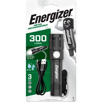Ficklampa 300lm uppladdningsbar Energizer.