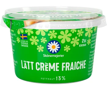 Crème fraiche Lätt 13% 2dl Skånemejerier.