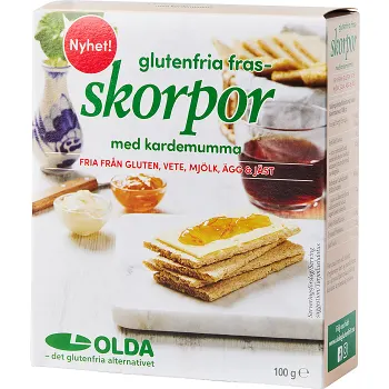 Frasskorpor glutenfria 100g Olda.