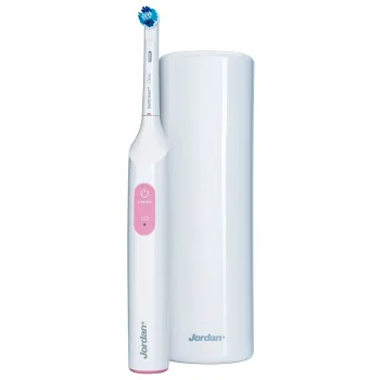 Eltandborste Clean 200 vit/rosa Jordan.