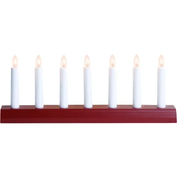 Ljusstake IDA 7L Röd Star Trading.