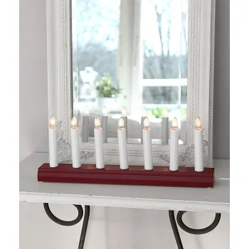 Ljusstake IDA 7L Röd Star Trading.