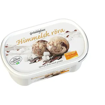 Gräddglass Himmelsk röra 0,5l Triumf Glass.