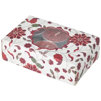 Siljan glitter värmeljus röd ICA.