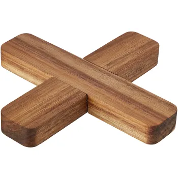 Grytunderlägg Akacia 18cm ICA.