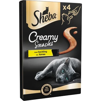 Kattsnacks Creamy Kyckling 48g Sheba.