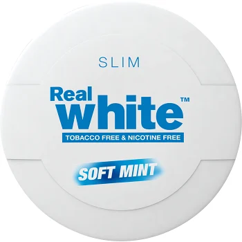 Real white Soft mint Slim Portionssnus 16,8g 1-p KickUp.