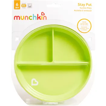 Tallrik sugpropp med 3 fack 1-p Munchkin.