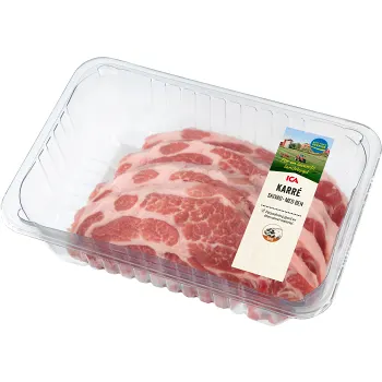 Karrékotlett Färsk Skivad med ben ca 1kg ICA.