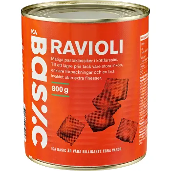 Ravioli 800g ICA Basic.