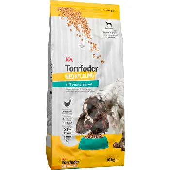 Hundmat Kyckling små bitar 10kg ICA.