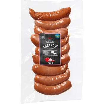 Kabanoss 78% Kötthalt 720g ICA.