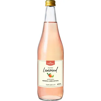 Lemonad Persika Lime &amp; Mynta 63cl ICA Selection.
