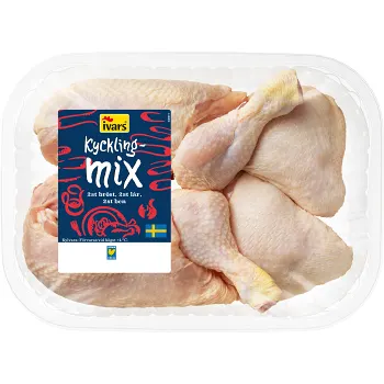 Kycklingmix ca 700g Ivars.