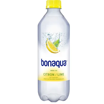 Vatten Kolsyrad Citron &amp; lime 50cl Bonaqua silver.