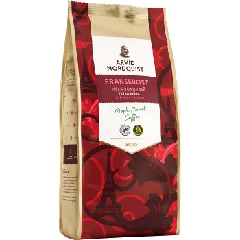 Kaffe Franskrost Hela bönor 500g Arvid Nordquist.