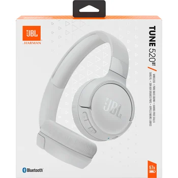 Hörlur overear JBL T520 Vit JBL.