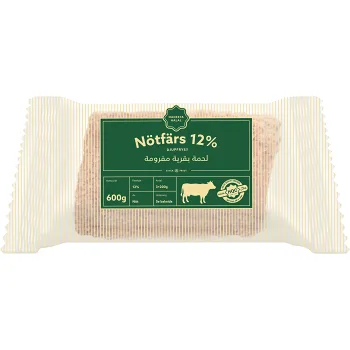 Halal Nötfärs 12% 600g Hacksta Halal.