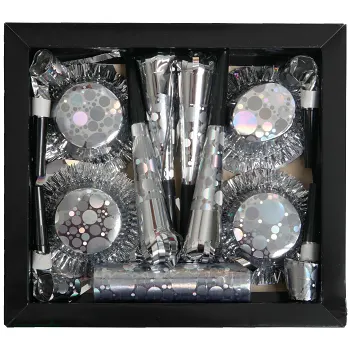 Partybox 4 pers silver Festive.