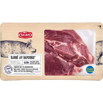 Karré Färsk Rapsgris 300g Scan.