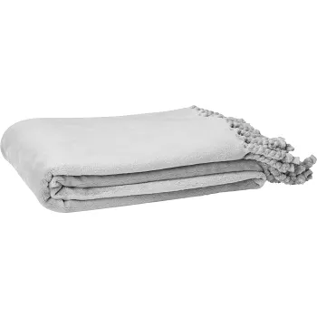 Fleecepläd Johanna Grå 130x170cm Hemtex24h.