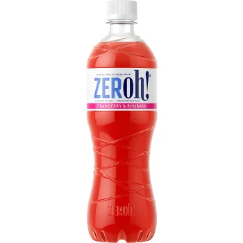 Lightdryck Strawberry Rhubarb Sockerfri 80cl Zeroh!.
