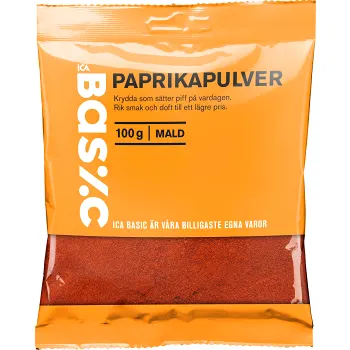 Paprikapulver 100g ICA Basic.