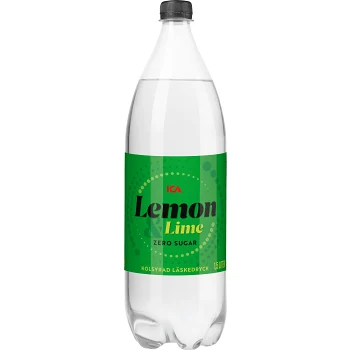 Läsk Citron Lime Sockerfri 1.5l ICA.