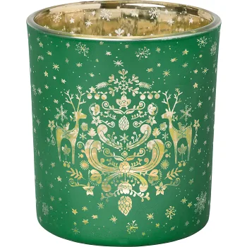 Ljuslykta Xmas grön ICA.