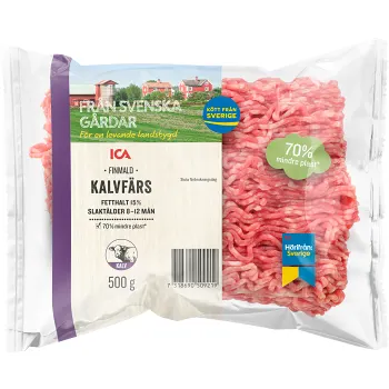 Kalvfärs Färsk 15% 500g ICA.