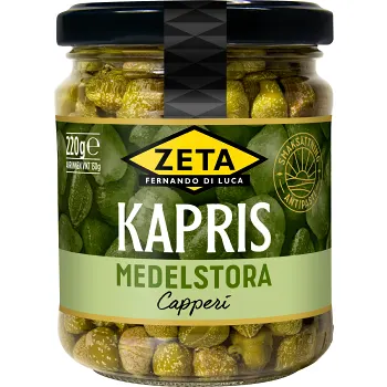 Kapris Medelstora 220g Zeta.