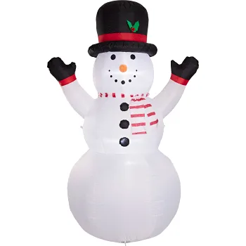 Snögubbe uppblåsbar 8LED Day.