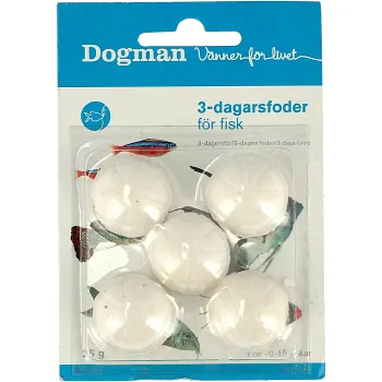 3-dagarsfoder för fisk 25g Dogman.