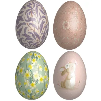 Påskägg metall 14 cm Festive.