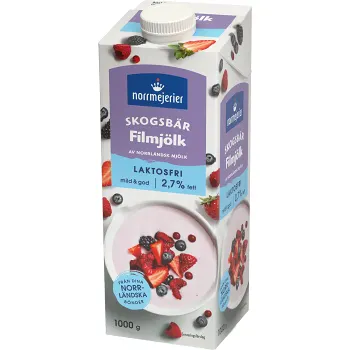 Filmjölk Skogsbär 2,7% Laktosfri 1000g Norrmejerier.