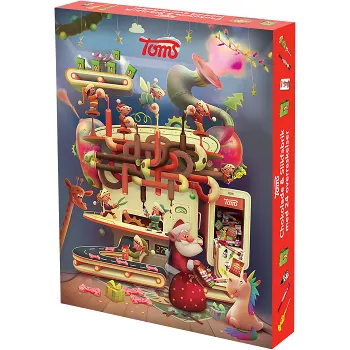 Julkalender Godis Julfabrik 385g Toms.