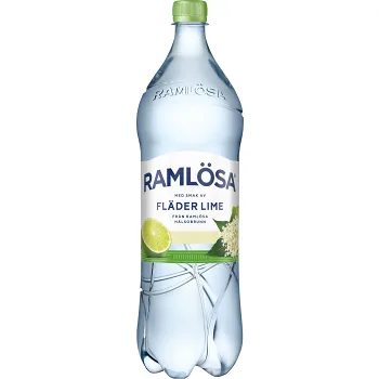 Vatten Kolsyrad Fläder &amp; lime 1,5l Ramlösa.