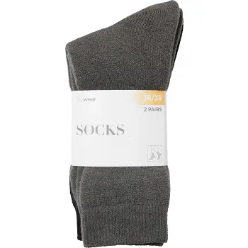 Thermosocka 2p grå/sv 36/38 mywear.