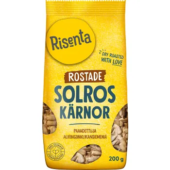 Solroskärnor Torrostade 200g Risenta.