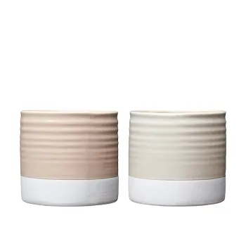 Kruka Rand Rosa Bandet ICA 12cm.