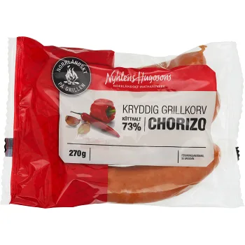 Chorizo 270g Nyhléns Hugosons.