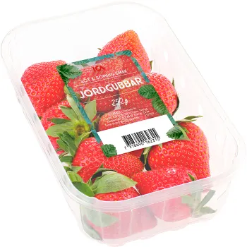 Jordgubbar 250g ICA Klass 1.