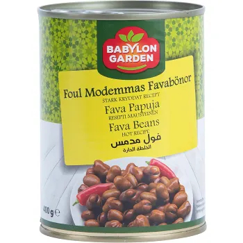 Foul Modemmas favabönor Hot 400g Babylon Garden.