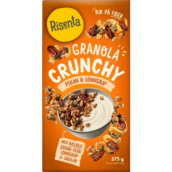 Granola Pekan Lönnsirap 375g Risenta.
