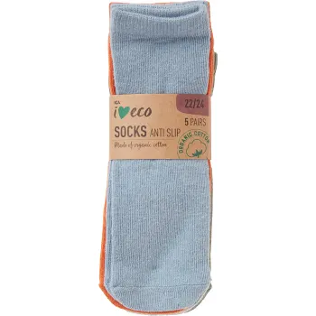 Babysocka Paris 5p Blå Mix 19/21 ICA I love eco.