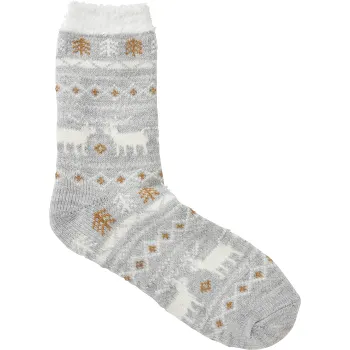 Socka 1p fodrad grå mönster mywear.