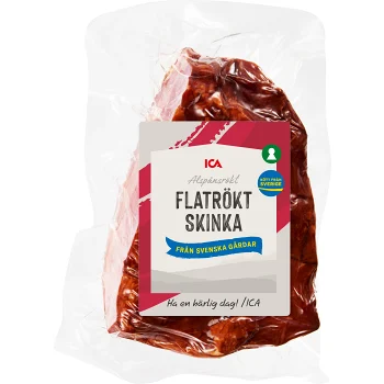 Skinka Flatrökt ca 500g ICA.